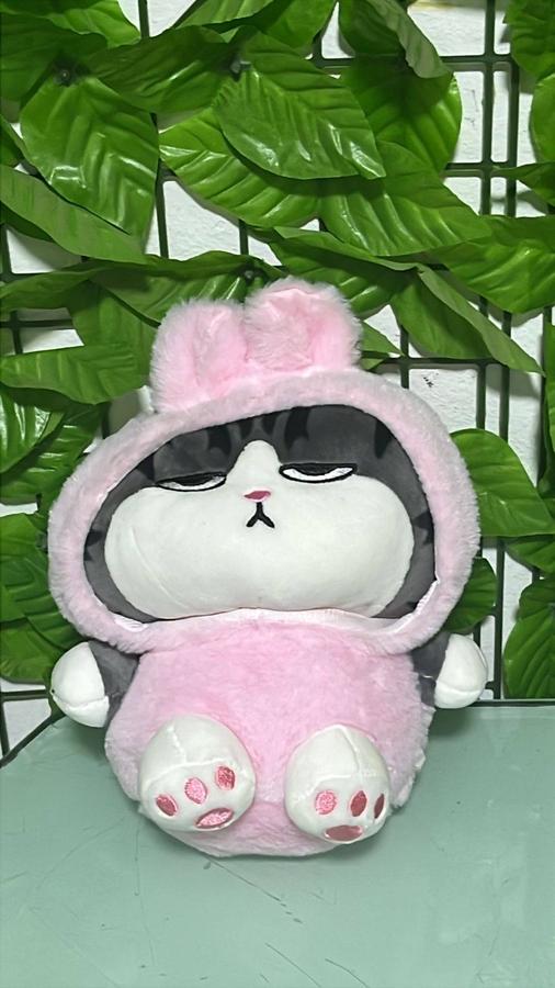 Gato Lucifer Disfraz Conejo Rosado